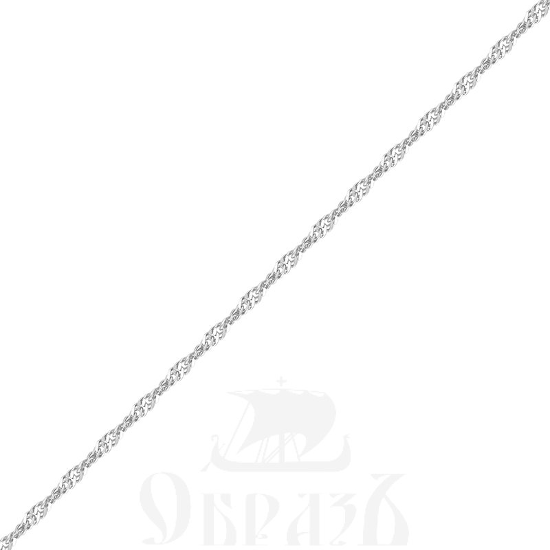 цепь плетение "сингапур" с алмазной огранкой серебро 925 пробы (арт. 9005050)